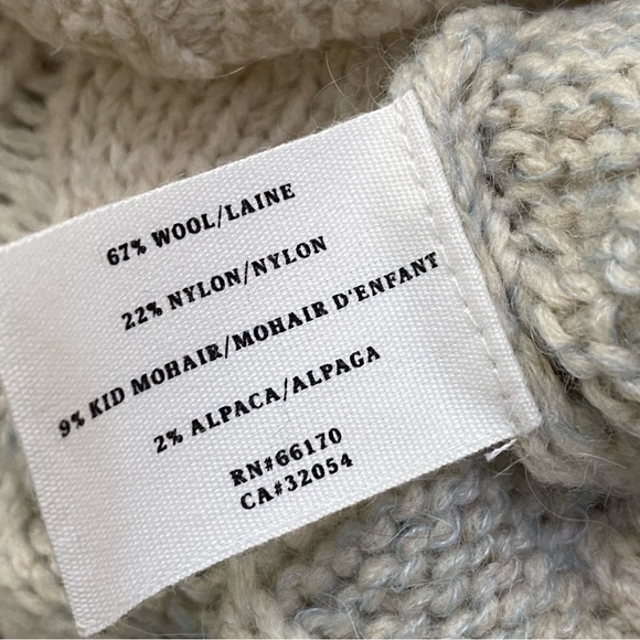 Anthropologie Sparrow Ombre Cable Knit Wool Blend Sweater Size M - Picture 11 of 13